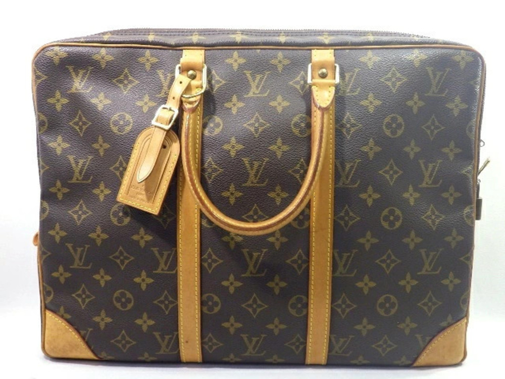 LOUIS VUITTON Monogram Porte documents Voyage Briefcase Bag Business
